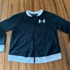 Girls Under Armor Zip Up Jacket Sweatshirt